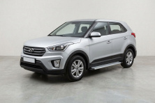Бокові пороги Maya V2 (2 шт., Алюміній) Hyundai Creta 2014-2020 рр.
