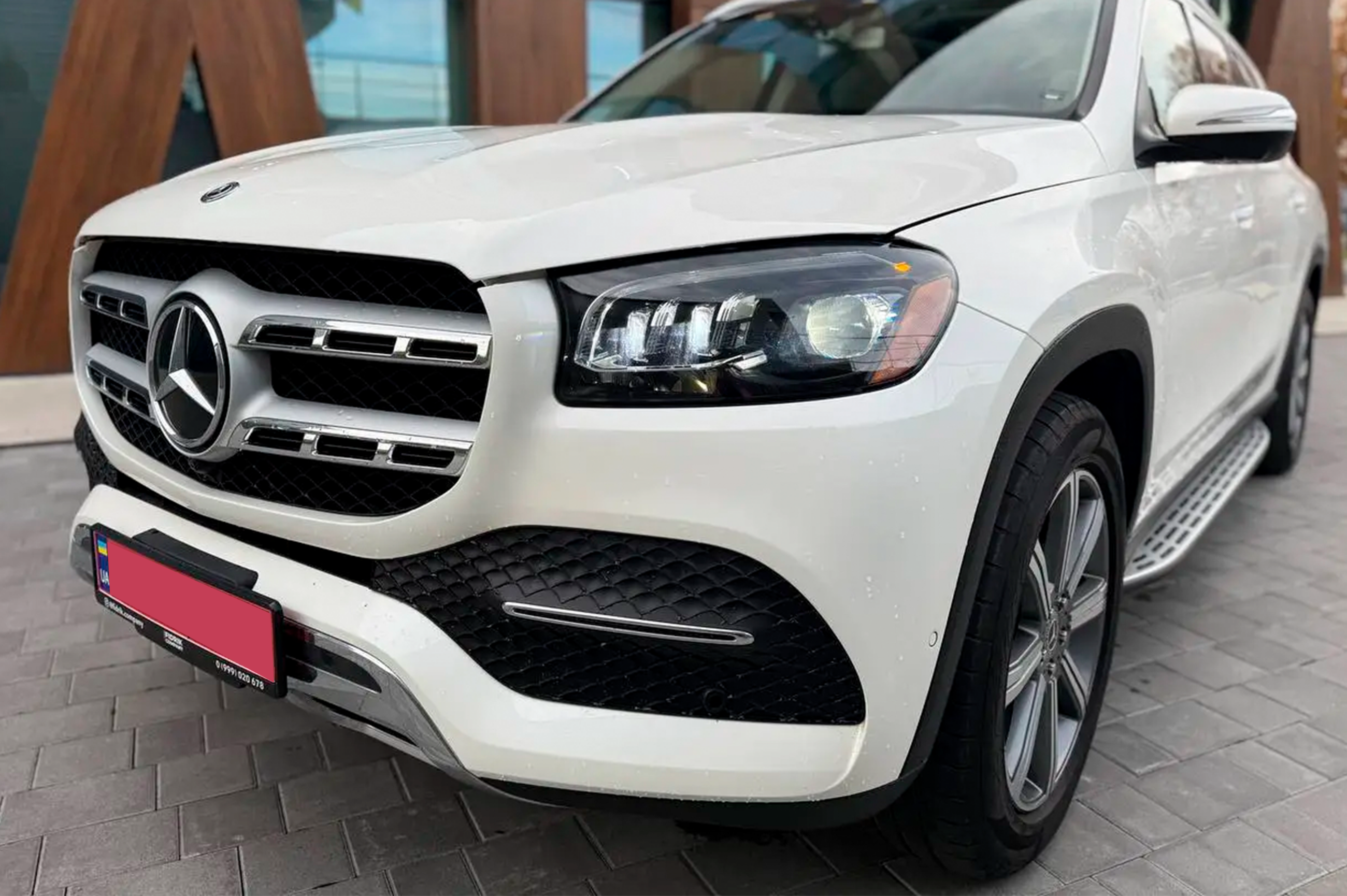 Бокові пороги (2 шт, OEM) для Mercedes GLS X167 2019- рр