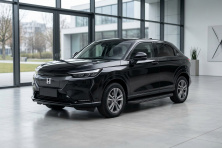Бокові пороги Tayga Black (2 шт., Алюміній) Honda eNP1 2022- рр.