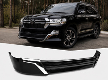 Передня накладка 2016↗ (Executive 2021) Чорний колір Toyota Land Cruiser 200 2007-2021 рр.