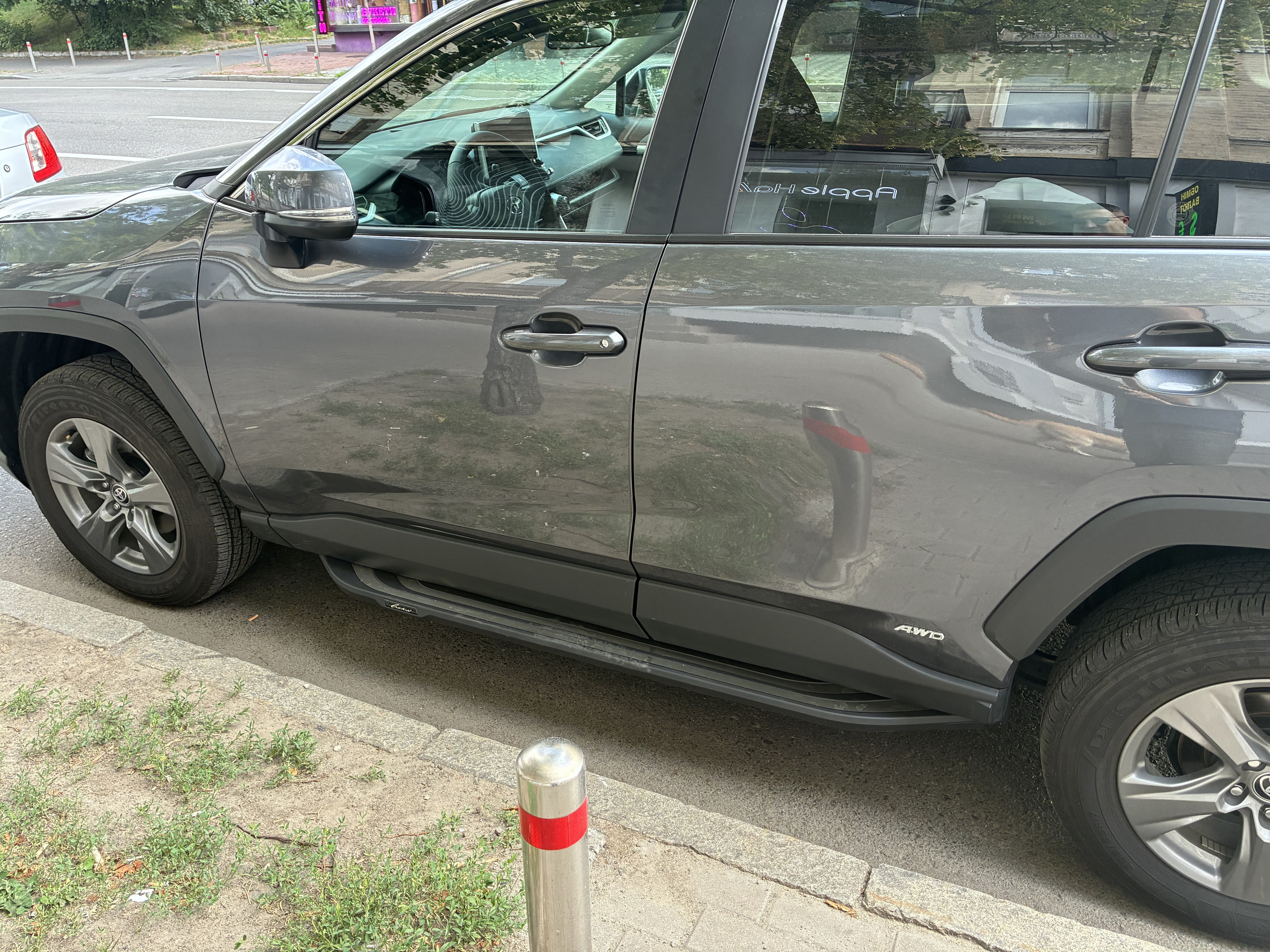 Бокові пороги OEM V2B (2 шт, алюміній) для Toyota Rav 4 2019-2025 рр