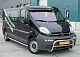 Козирьок на лобове скло (чорний глянець, 5мм) для Nissan Primastar 2002-2014 рр