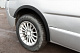 Накладки на колісні арки (4 шт, чорні) 2007-2015, чорний пластик для Nissan Primastar рр
