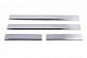 Накладка на пороги Carmos (4 шт, нерж) V-2 для Mazda 6 2003-2008 рр