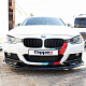 Накладка на передній бампер ЛИП (чорна) для BMW 3 серія F-30/31/34 2012-2019 рр