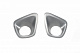 Накладки на противотуманки 2008-2013 (2 шт, ABS) для Renault Duster рр