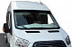 Козирьок на лобове скло V1 (на клей, під фарбування) для Ford Transit 2014- рр