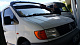 Козирьок на лобове скло (чорний глянець, 5мм) для Mercedes Vito W638 1996-2003 рр