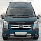 Накладка на решітку радіатора (2 шт, нерж) Carmos - Турецька сталь для Ford Transit 2000-2014 рр