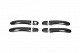 Накладки на ручки (натуральний карбон) 4 ручки для Volkswagen T5 Multivan 2003-2010 рр