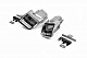 Насадки Autobiography (2 шт, нерж) для Range Rover III L322 2002-2012 рр