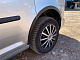 Накладки на арки (чорний мат) Коротка база, 2 бічних (пластик) для Volkswagen Caddy 2010-2015 рр