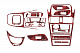Накладки на панель (03-06) Карбон для Nissan Almera N16 2000-2006 рр