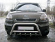 Кенгурятник (нерж) 60 мм, з написом для Kia Soul I 2008-2013 рр