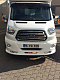 Накладка на передній бампер ERA (2014-2019, під фарбування) для Ford Transit 2014- рр