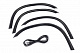 Накладки на арки (4 шт, чорні) Пластик для Volkswagen T4 Transporter 1990-2003 рр