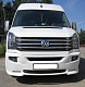 Накладка на передній бампер 2012-2026 (LED, під фарбування) для Volkswagen Crafter рр