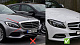Передня решітка AMG Silver (для Avantgarde/AMG-Line/C43 AMG) 2014-2018, з камерою для Mercedes C-сlass W205 рр
