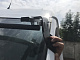 Козирьок на лобове скло (чорний глянець, 5мм) для Mercedes Sprinter W901/902/903/904/905 1995-2006 рр