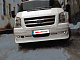Накладка на передній бампер (2006-2014, DRL, з ґратами) для Ford Transit рр