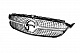 Передня решітка Diamond Silver (для Avantgarde/AMG-Line/C43 AMG) 2018-2026, без камери для Mercedes C-сlass W205 рр