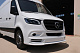 Накладка на передній бампер V3 (під фарбування) для Mercedes Sprinter W907/W910 2018- рр