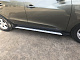 Бокові пороги OEM-BMW-V2 (2 шт, пластик) для Hyundai IX-35 2010-2015 рр