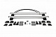 Перемички на гладку дах (2 шт, Asaf V4) для Mitsubishi L200 2015-2024 рр