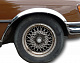 Накладки на арки (4 шт, нерж) для Mercedes W116 1972-1980 рр