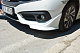 Куточки на передній бампер (під фарбування) для Honda Civic Sedan X 2016-2021 рр