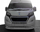 Передня накладка 2014-2024 (вузька з LED, під фарбування) для Fiat Ducato рр