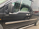 Зовнішня окантовка вікон (2 шт., нерж.) Carmos - Турецька сталь для Ford Connect 2002-2006 рр