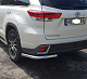 Задні куточки (2 шт., нерж) для Toyota Highlander 2013-2019 рр