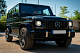Передня решітка (GT Panamericana, без хрому) Повністю чорна для Mercedes G сlass W463 1990-2018 рр