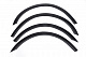 Накладки на арки (4 шт, чорні) ABS пластик для Volkswagen Golf 3 1991-2001 рр