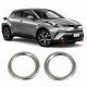 Накладки на противотуманки (2 шт, нерж) для Toyota C-HR 2016–2023 рр