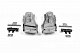 Насадки Autobiography (2 шт, нерж) для Range Rover III L322 2002-2012 рр