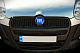 Емблема (синя, самоклейка) 75 мм для Тюнінг Fiat