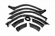 Розширювачі арок з виступами (8 шт, ABS) DDU - Україна для Renault Duster 2008-2017 рр