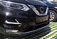 Накладка на передній бампер (2017-2025, нерж) Carmos - Турецька сталь для Nissan Qashqai рр