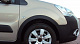 Накладки на арки (4 шт, чорні) 1 бічні двері, Пластик для Citroen Berlingo 2008-2018 рр