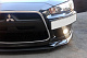Підставка під номер (пластик) Чорний мат для Mitsubishi Lancer X 2008- рр