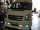 Накладка на передній бампер (2006-2014, DRL, з ґратами) для Ford Transit рр