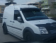 Козирьок на лобове скло (чорний глянець, 5мм) для Ford Connect 2002-2006 рр