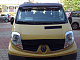 Козирьок на лобове скло (чорний глянець, 5мм) для Nissan Primastar 2002-2014 рр