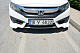 Куточки на передній бампер (під фарбування) для Honda Civic Sedan X 2016-2021 рр