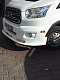 Накладка на передній бампер ERA (2014-2019, під фарбування) для Ford Transit 2014- рр