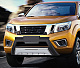 Дифузор на передній бампер (пластик) для Nissan Navara/NP300 2016- рр