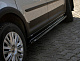 Накладки на бічні пороги EuroCap (чорні) для Volkswagen Caddy 2004-2010 рр