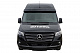 Козирьок на лобове скло (чорний глянець, 5мм) для Mercedes Sprinter W907/W910 2018- рр